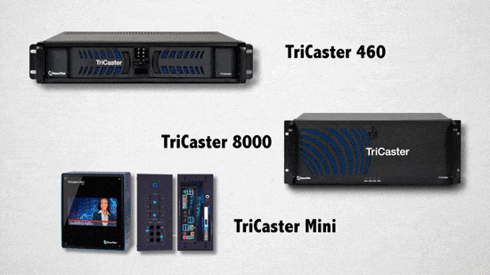 Selected Newtek TriCaster Models Front and Rear