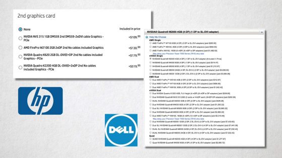 Have it your way: GPU options with HP and Dell.